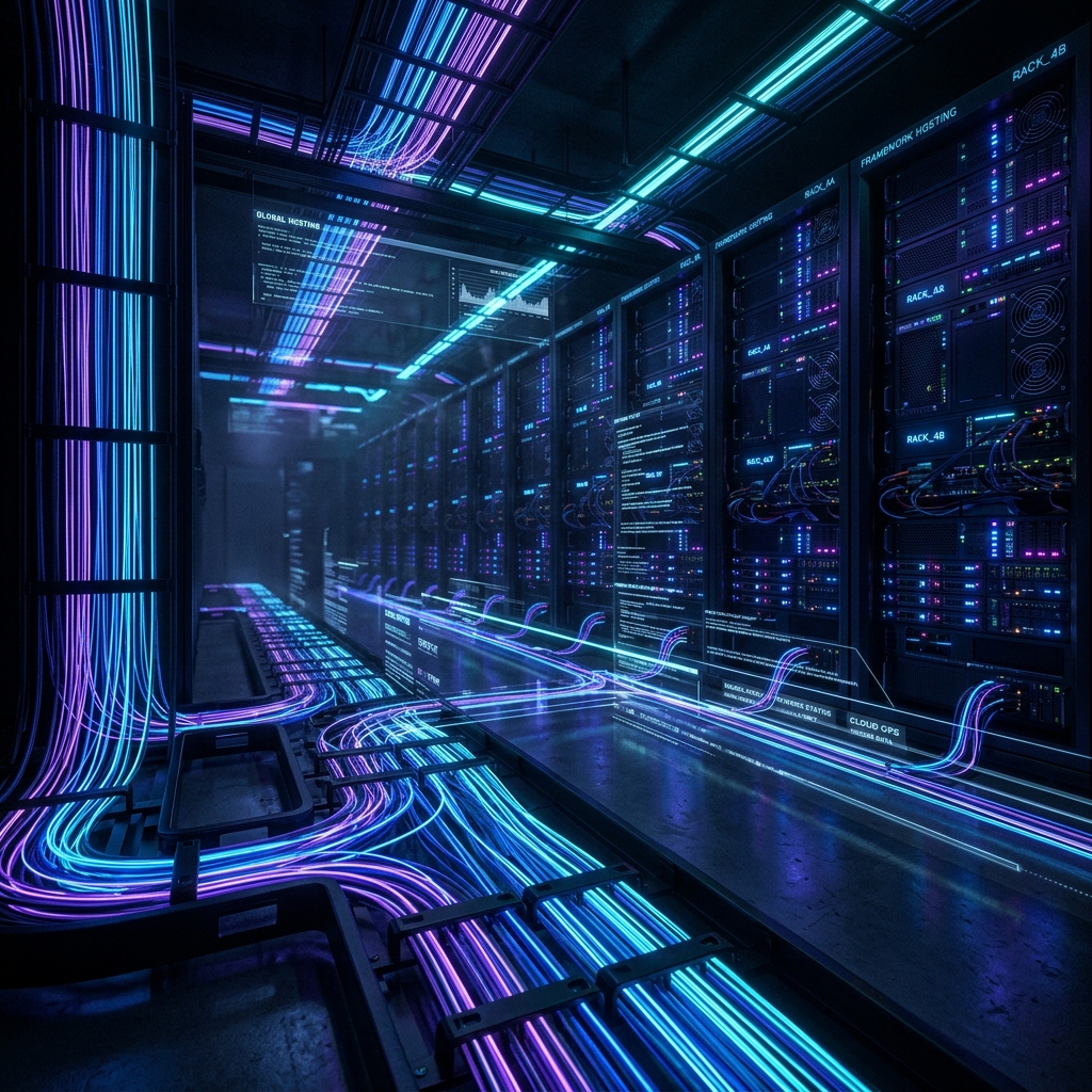 Enterprise Server Room - Fusion Innovations Cloud Hosting Infrastructure